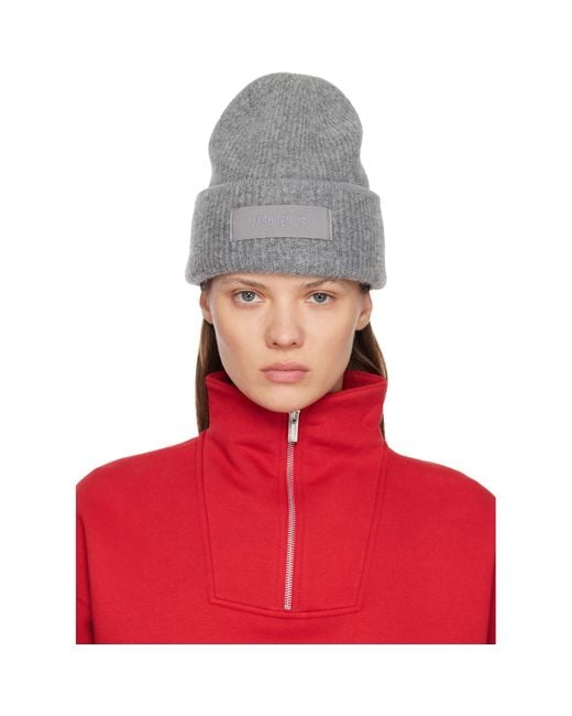 Jacquemus Red La Casa 'The Gros Grain' Beanie