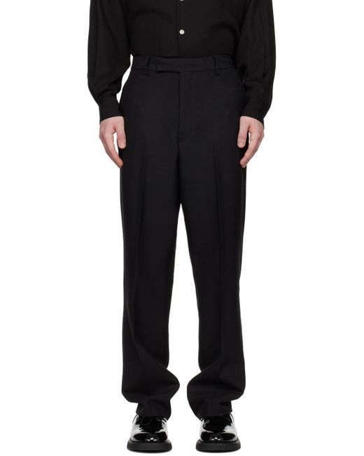 Wacko Maria Black Straight-fit Trousers for men