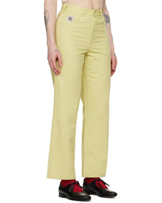 Bode Yellow Knolly Brook Trousers