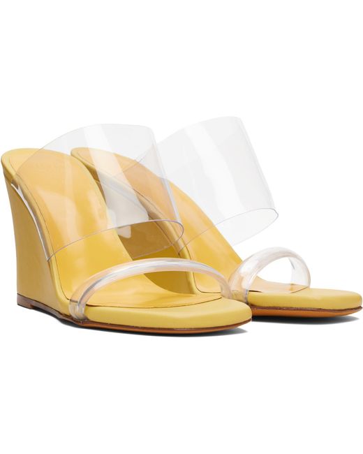 Maryam Nassir Zadeh Black Ssense Exclusive Olympia Wedge Heeled Sandals