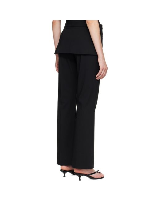 Sandy Liang Black Mulberry Trousers