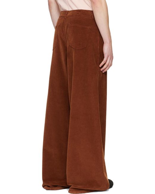 The Row Brown Chani Trousers for men