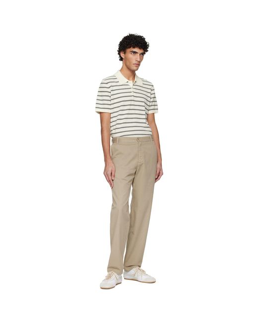 A.P.C. Multicolor Off- & Knit Polo for men
