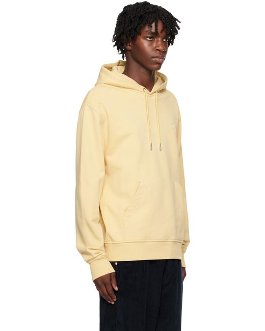 Ami Paris Yellow Ami De Cœur Hoodie in Black for Men | Lyst Australia