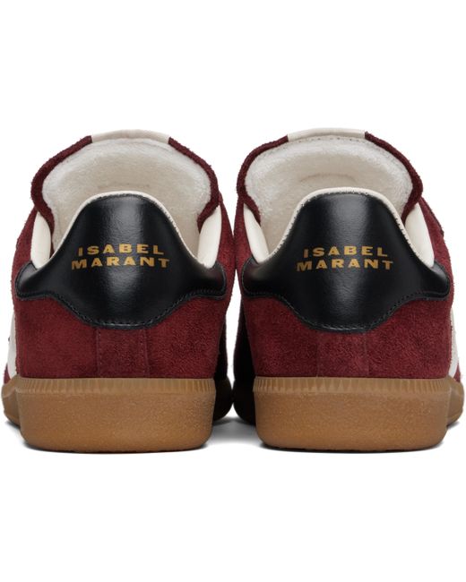 Isabel Marant Black Burgundy Beth Sneakers