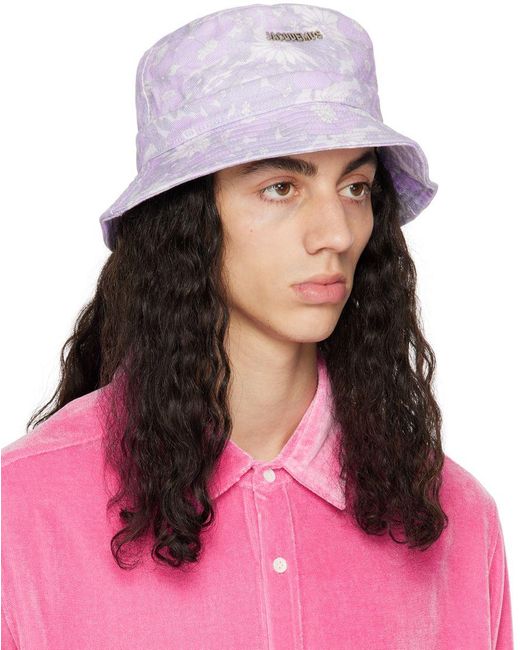 Jacquemus Purple Le Papier 'le Bob Gadjo' Bucket Hat in Pink for Men | Lyst