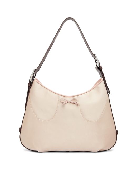 Abra Natural Satin Ballerina Bag