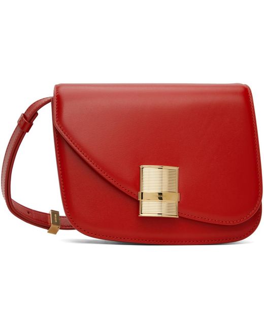 Petit sac à bandoulière fiamma rouge Ferragamo en coloris Red