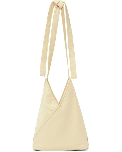 MM6 by Maison Martin Margiela Off-white Triangle Crossbody Bag