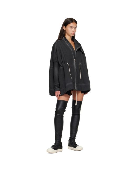 Rick Owens Black Tower Mountain Sail Sweater
