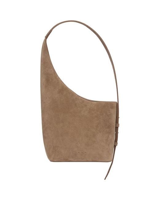 Aesther Ekme Gray Taupe Demi Lune Bag