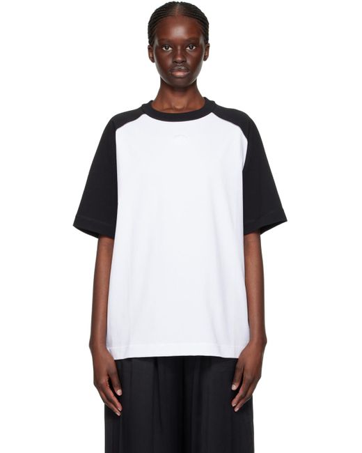 Alexander Wang White & Black Raglan T-shirt
