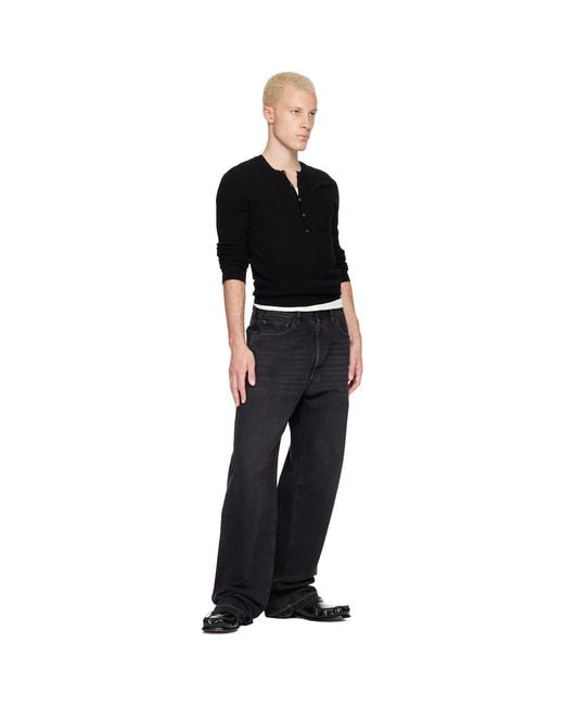 Bottega Veneta Black Truman Loafers for men