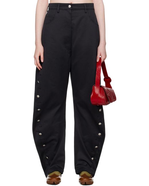 Kiko Kostadinov Apollinaire Trousers in Black | Lyst