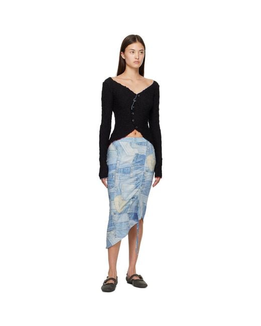 ANDERSSON BELL Blue Anja Midi Skirt