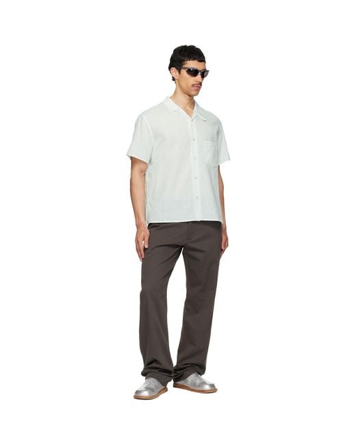 Post Archive Faction PAF White Vacation Archive Shirt for men