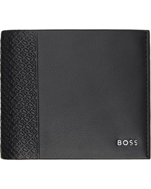 Boss Black Goat Leather Wallet for men
