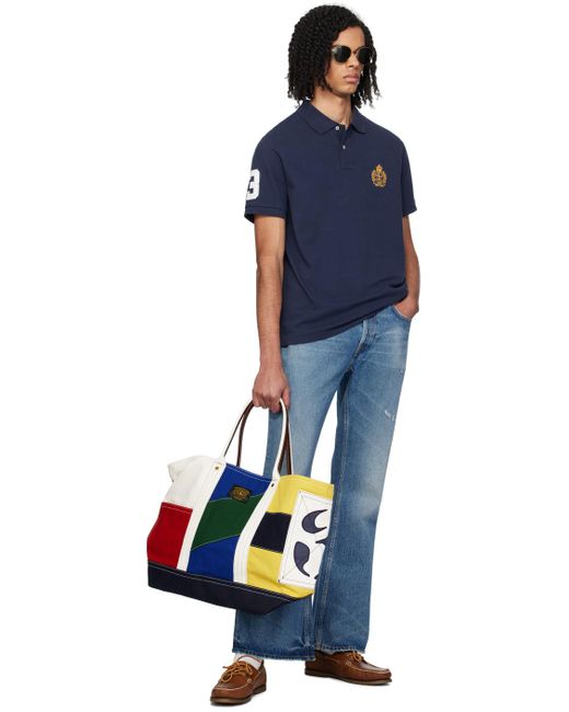 Polo Ralph Lauren Yellow Patchwork Canvas Tote for men