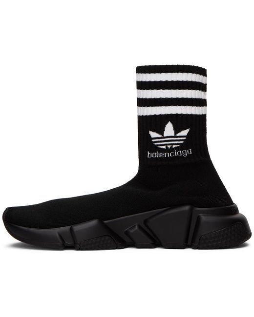 Balenciaga Black Adidas Originals Edition Speed Sneakers