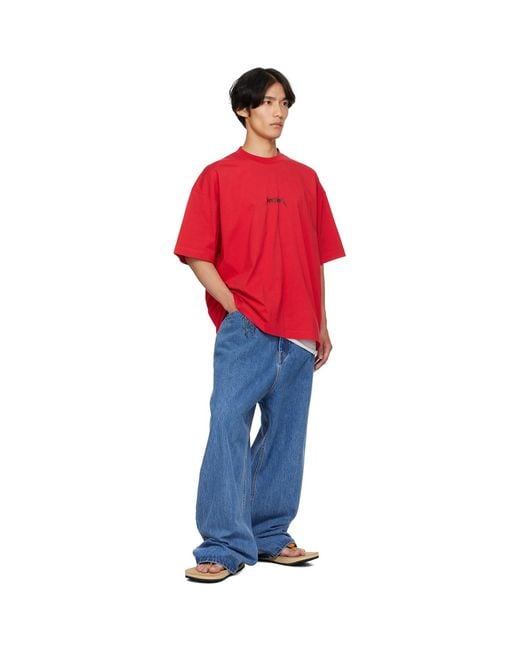 Vetements Blue Cradle Of Filth Baggy Jeans for men