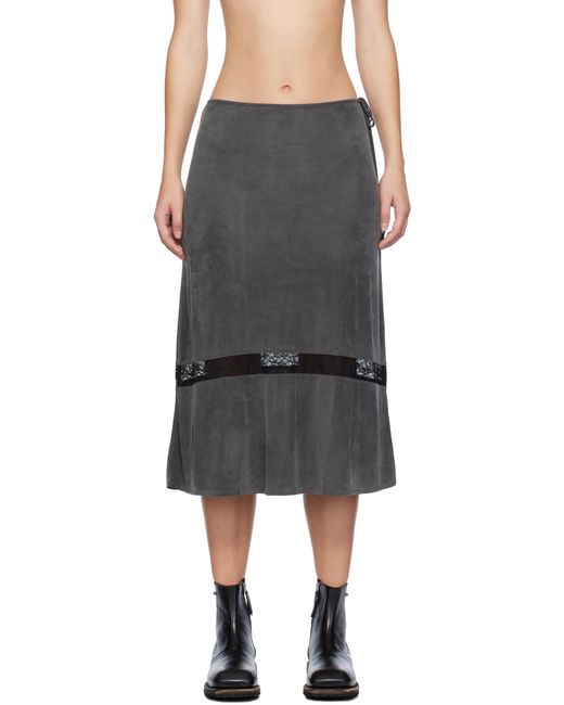 Our Legacy Black Ballon Midi Skirt