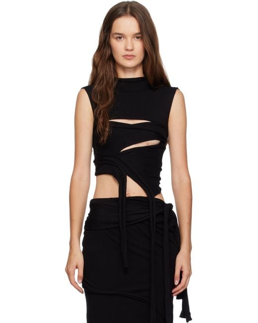 OTTOLINGER ブラック Cut Out ニット トップス Black