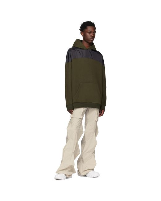 Uncertain Factor Green Khaki Glax Hoodie for men