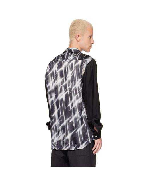Rick Owens Black Tower Larry Fogpocket Shirt for men