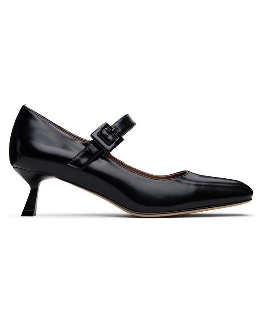 ShuShu/Tong Black Square-Toe Mid Heels