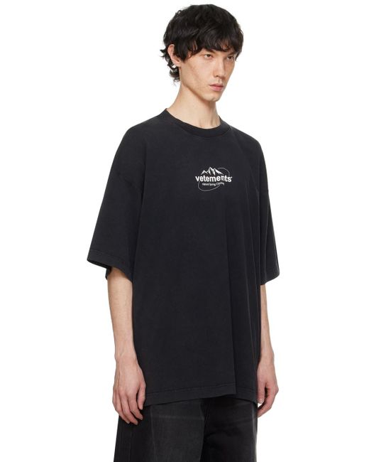 T-shirt spring water noir Vetements pour homme en coloris Black
