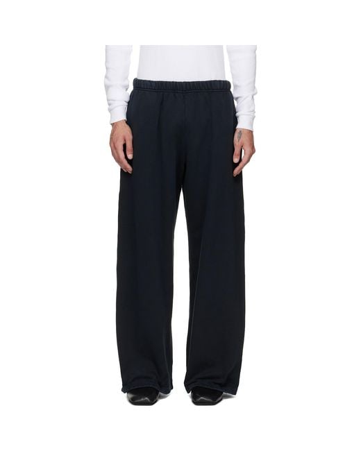 Les Tien Blue Heavyweight Party Sweatpants for men