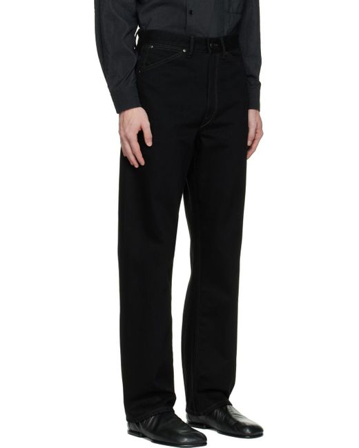 Lemaire Black Seamless Jeans for men