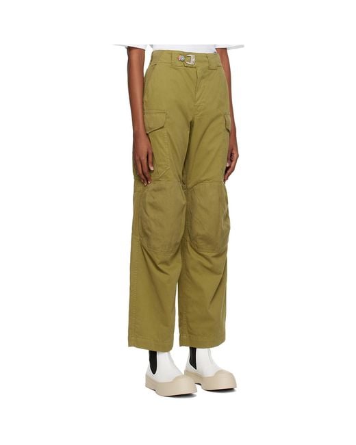 Objects IV Life Green Stamped Cargo Pants