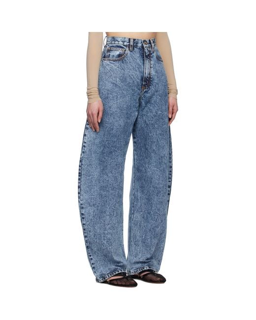 Alaïa Blue Round Jeans