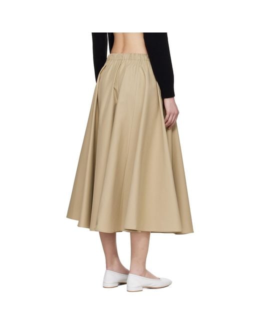 Cordera Natural Technical Midi Skirt