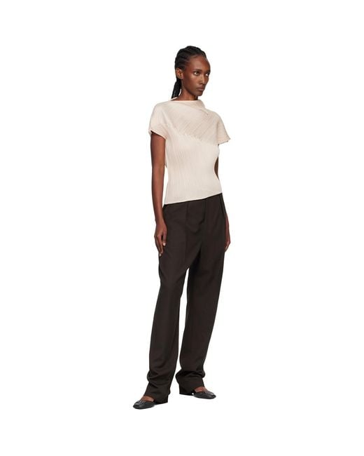 Pleats Please Issey Miyake Leap Top in Black | Lyst