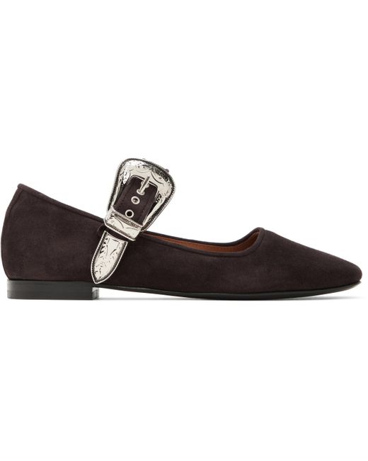 Ballerines De Style Charles Ix Brunes À Boucle À Ardillon Exclusives À Ssense Toga en coloris Black