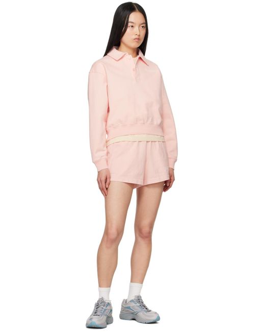 Sporty & Rich Pink Rizzoli Disco Shorts