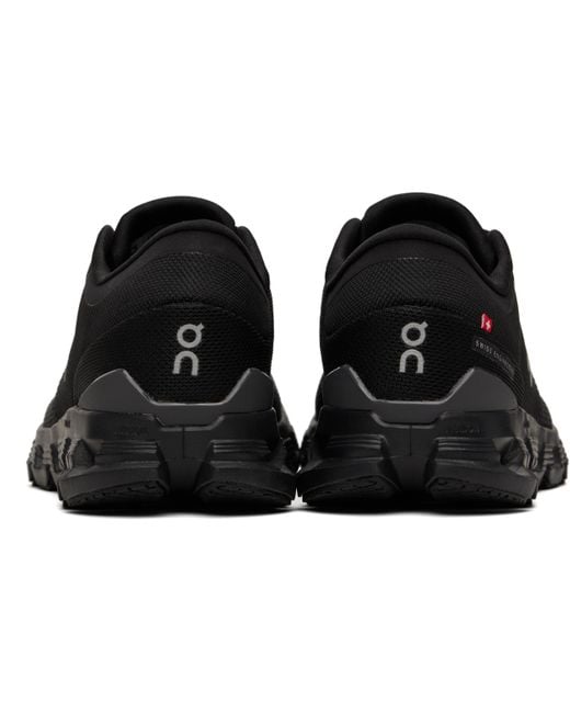 メンズ On Shoes ブラック Cloud X 4 スニーカー Black