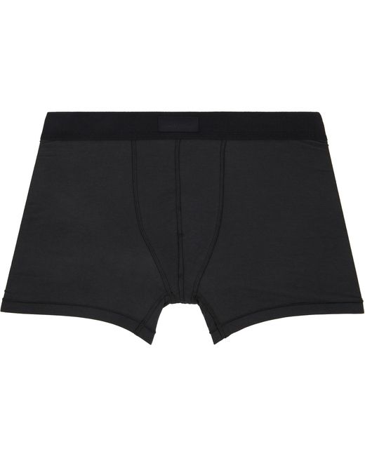 Skims Black Three-Pack Cotton 3 Boxer Briefs for men