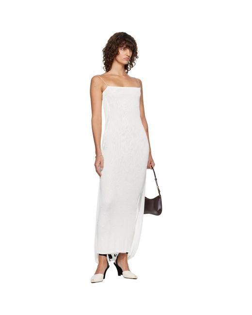Jacquemus Black Off- 'The Plumetis Knit' Maxi Dress