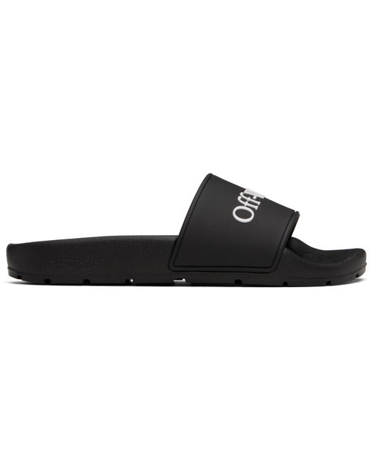 Off-White c/o Virgil Abloh Black Bookish Pool Slides for men