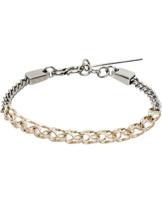 Dries Van Noten Black Hook-Eye Bracelet for men