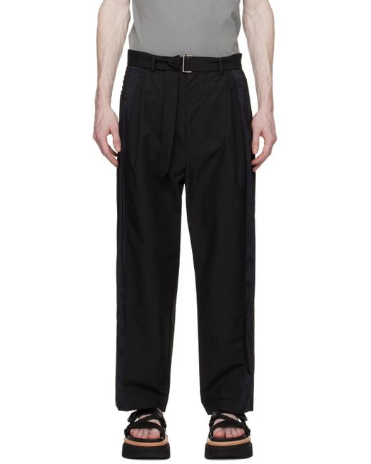 Rito Structure Black Combined Trousers for men