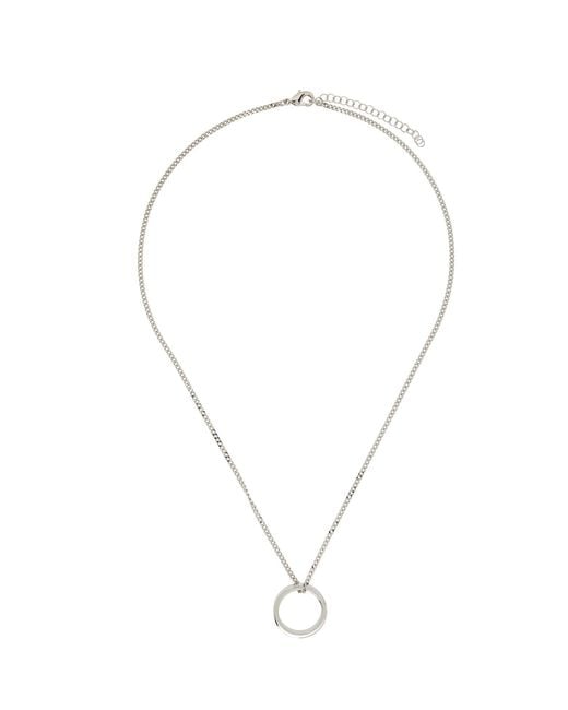 MM6 by Maison Margiela Metallic Numeric Necklace for men