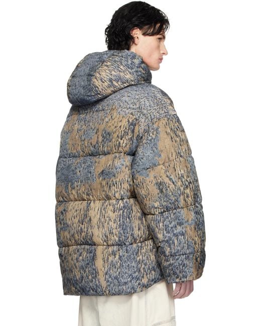 DIESEL W Bogaert Puffer Jacket in Blue for Men Lyst UK