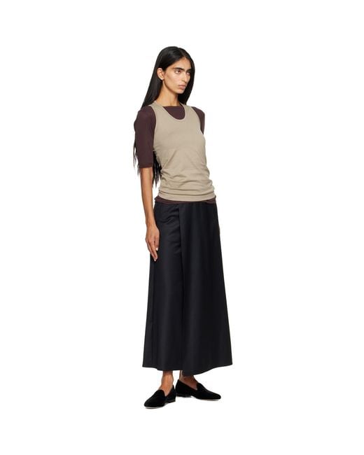 Ssstein Black Suvin Cotton Tank Top