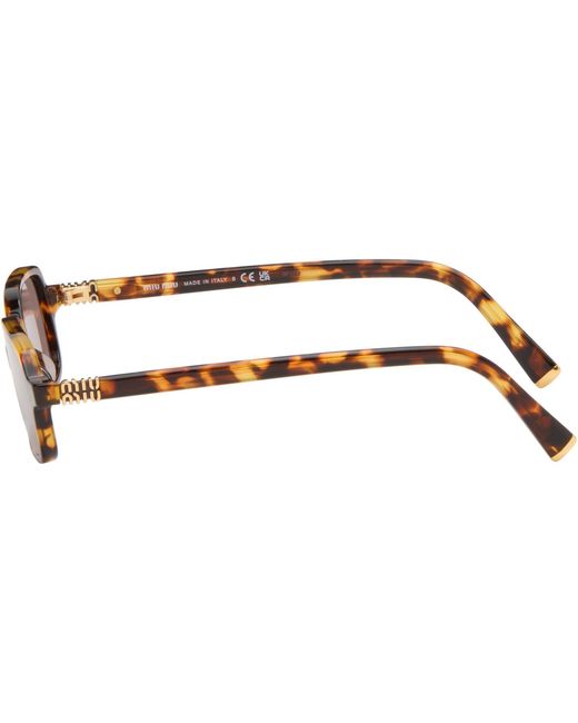 Miu Miu Brown 'Miu Regard' Sunglasses