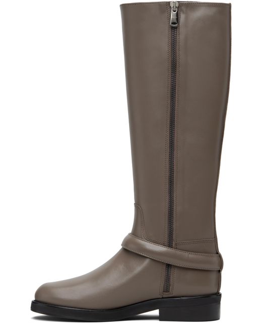 Coperni Brown Taupe Belt Cavalier Tall Boots