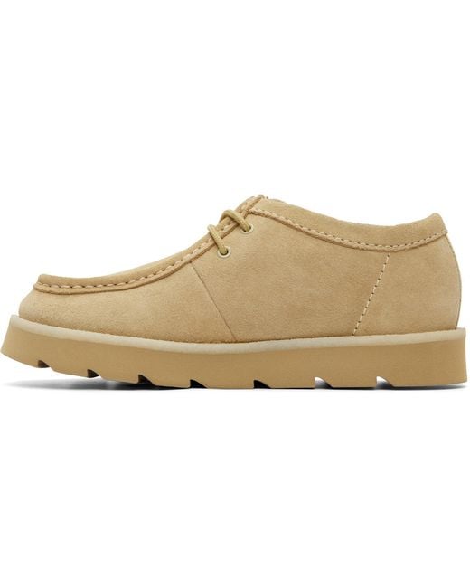Clarks Natural Meare Wallabee Derbys for men